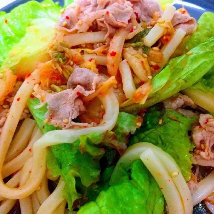 冷しゃぶキムチうどん